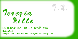 terezia mille business card